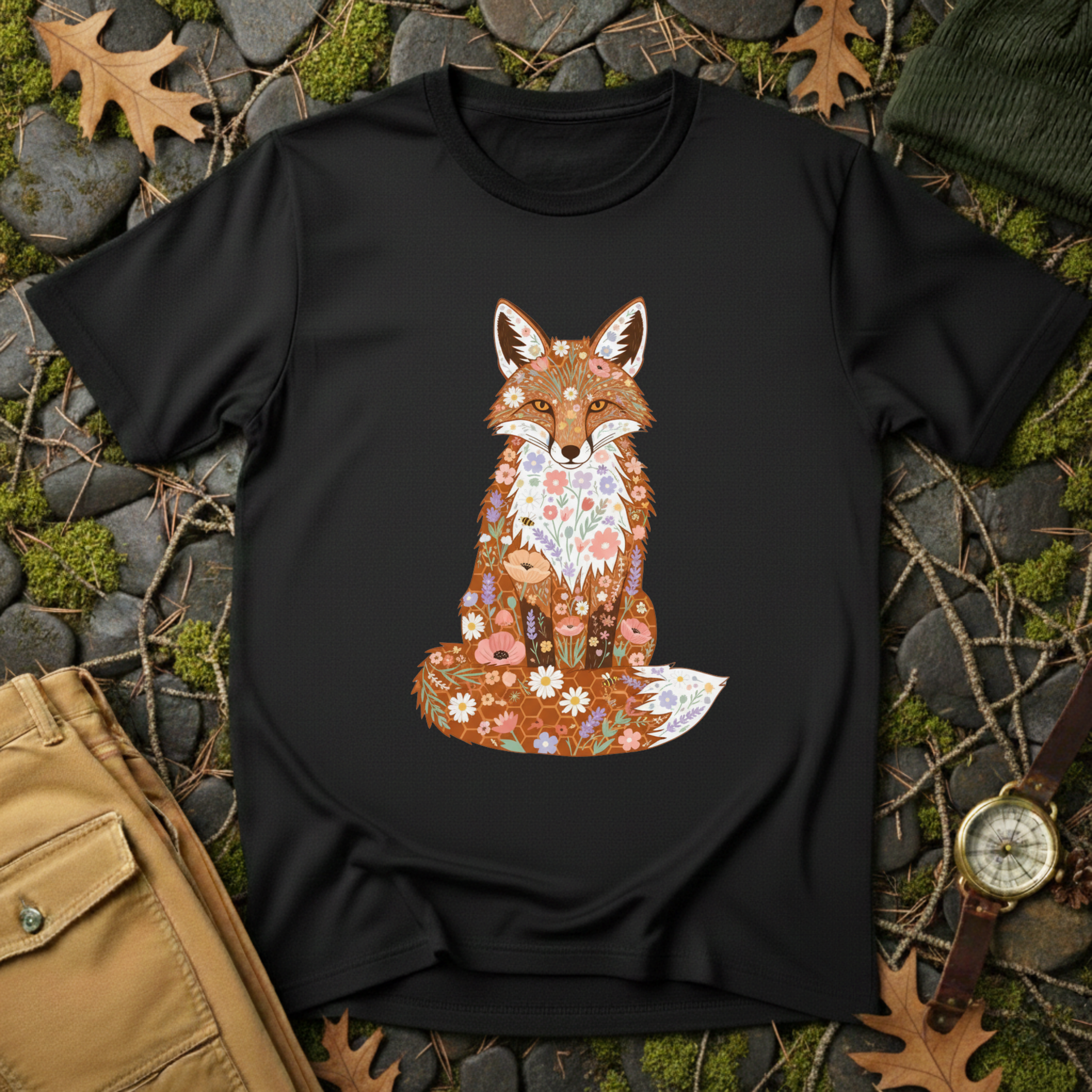Flower Fox T-Shirt