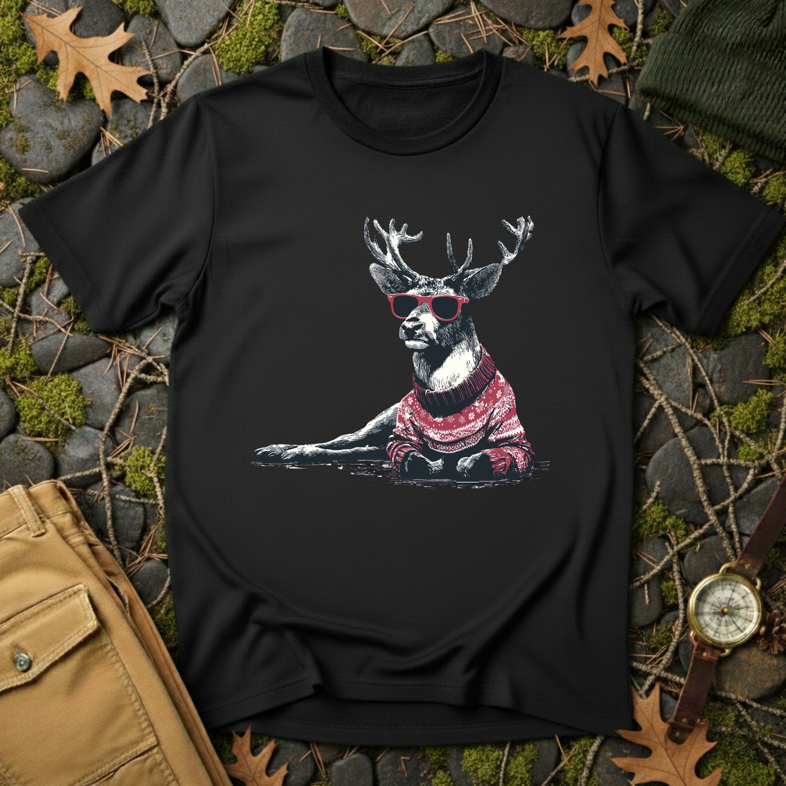 Sleighin’ It Reindeer T-Shirt