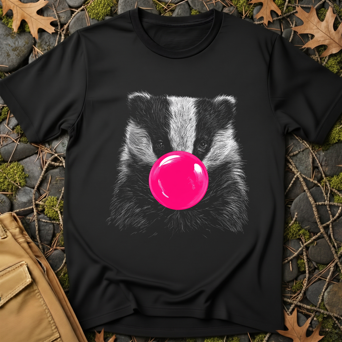 Bubblegum Badger T-Shirt