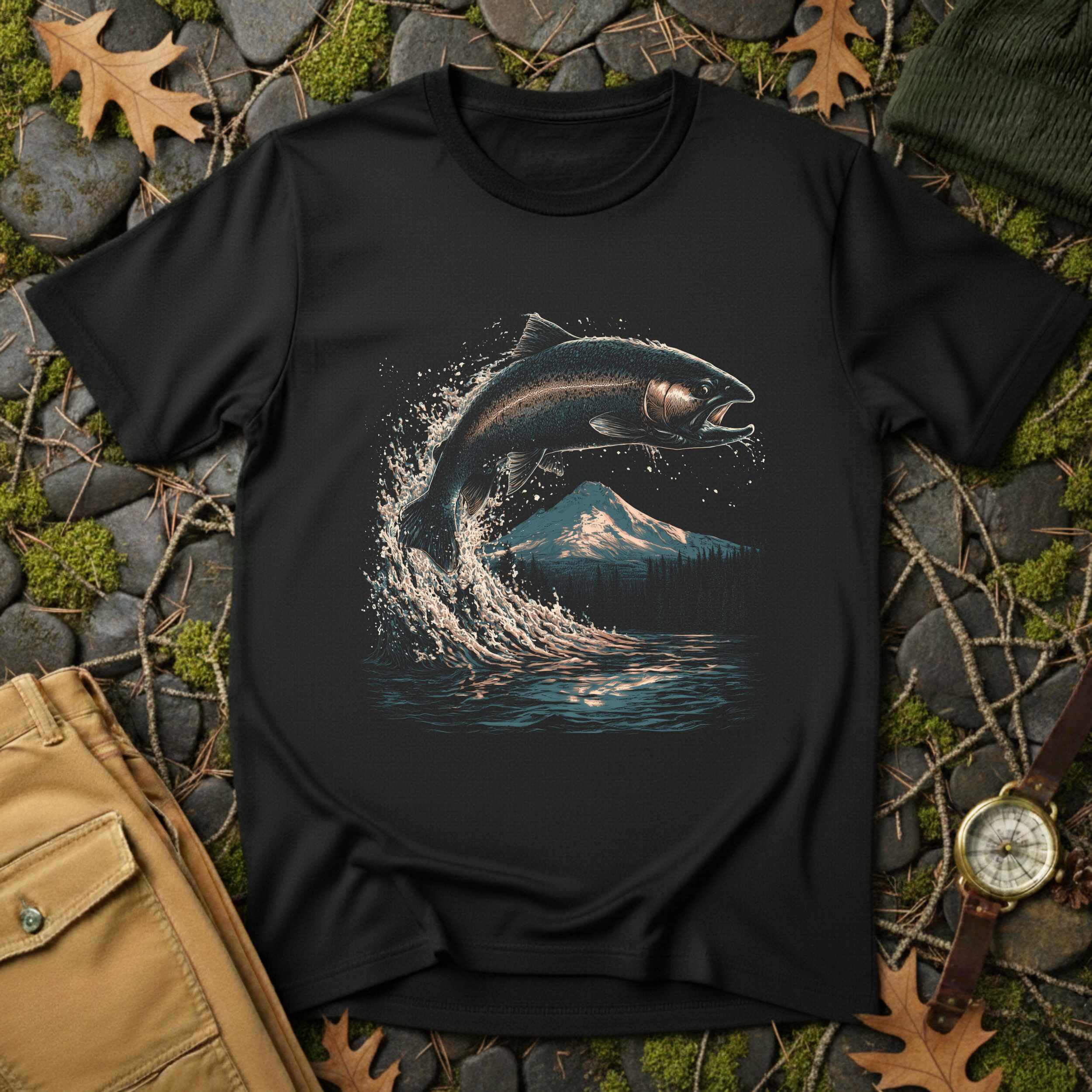 Leaping Salmon T-Shirt