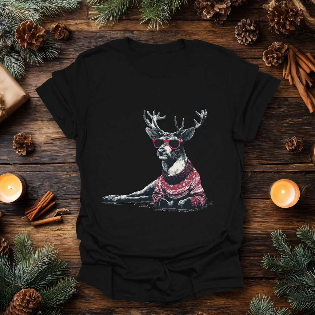 Sleighin’ It Reindeer T-Shirt