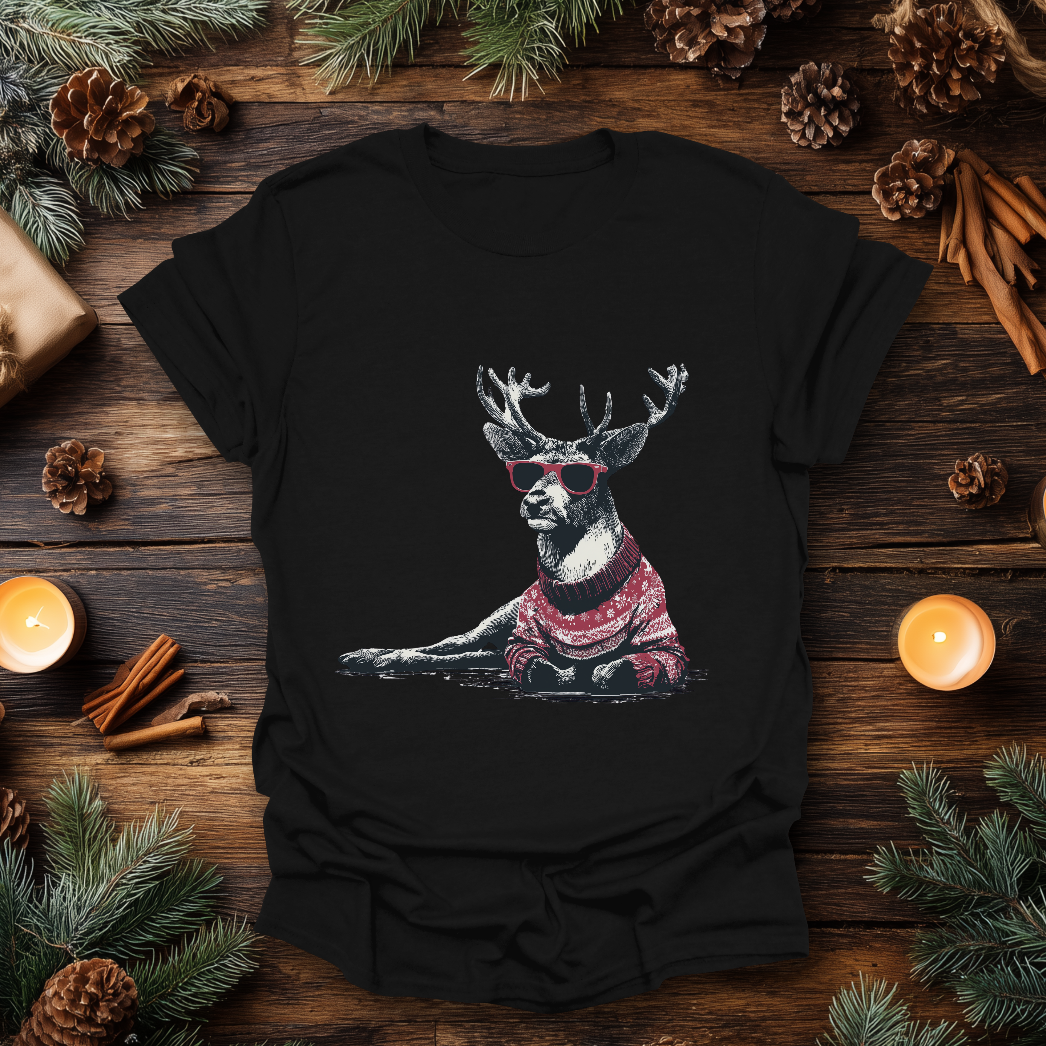 Sleighin’ It Reindeer T-Shirt