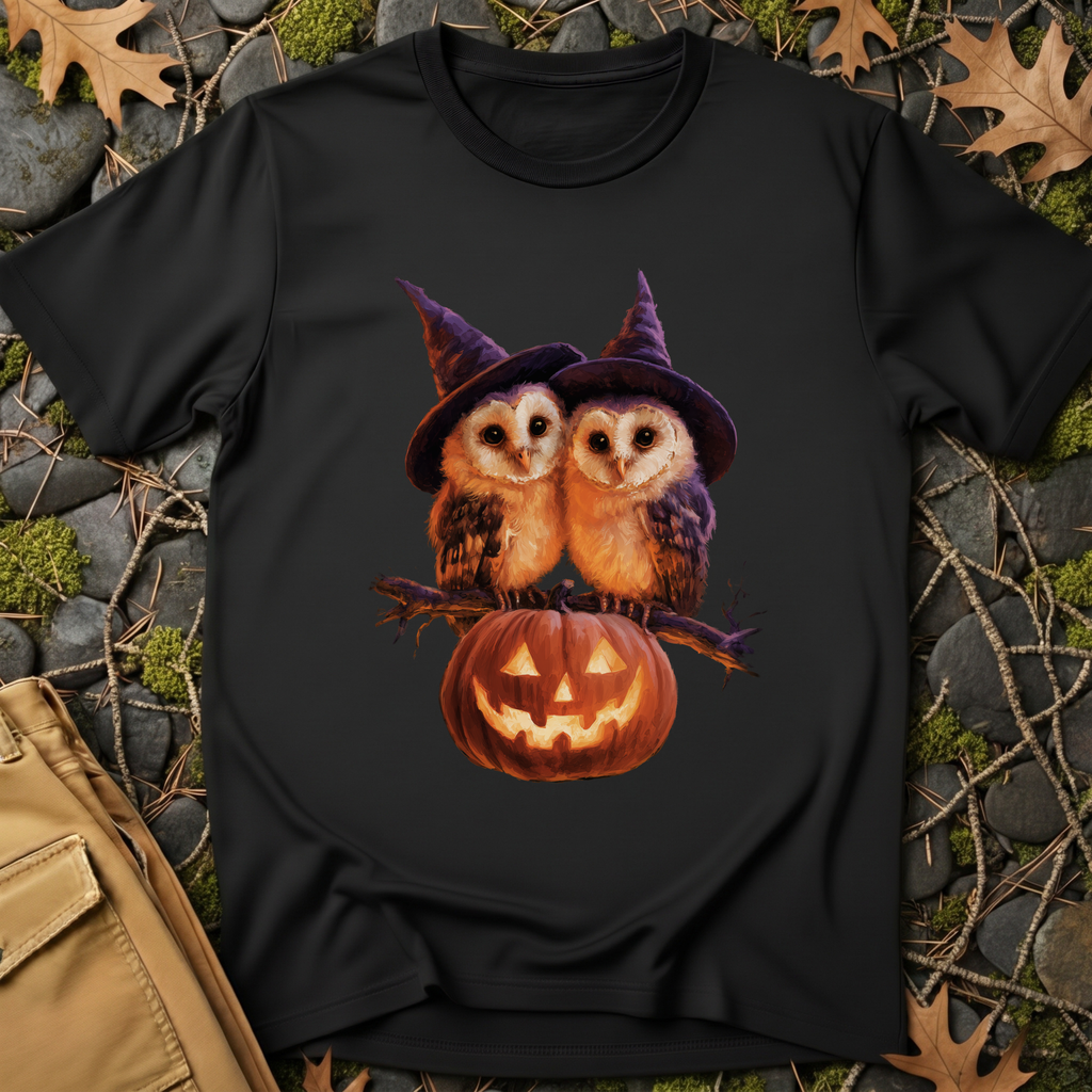 Barn Owls & Pumpkin T-Shirt