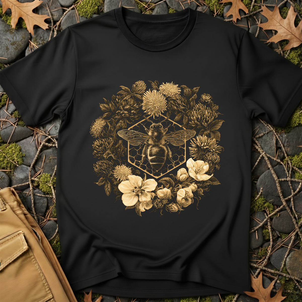 Vintage Honeybee Botanical T-Shirt