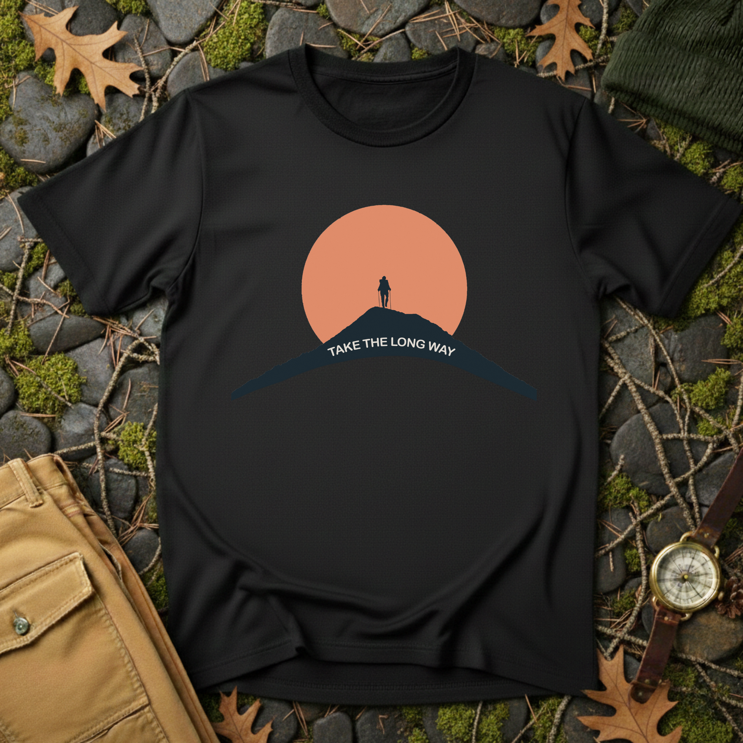 Take the Long Way - Mountain Ascent T-Shirt