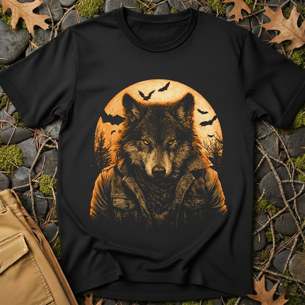 Full Moon Lone Wolf T-Shirt