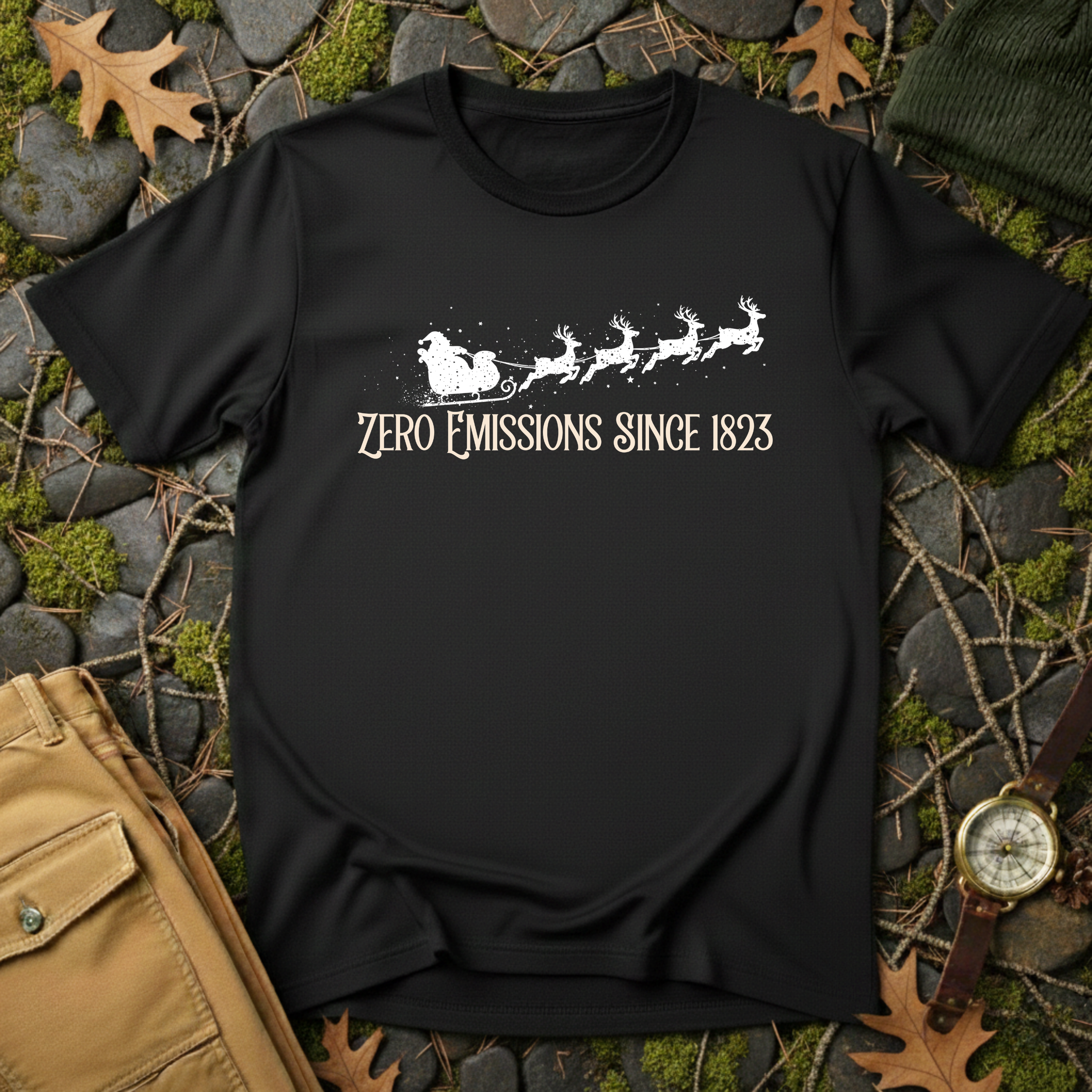 Reindeer Powered Christmas T-Shirt