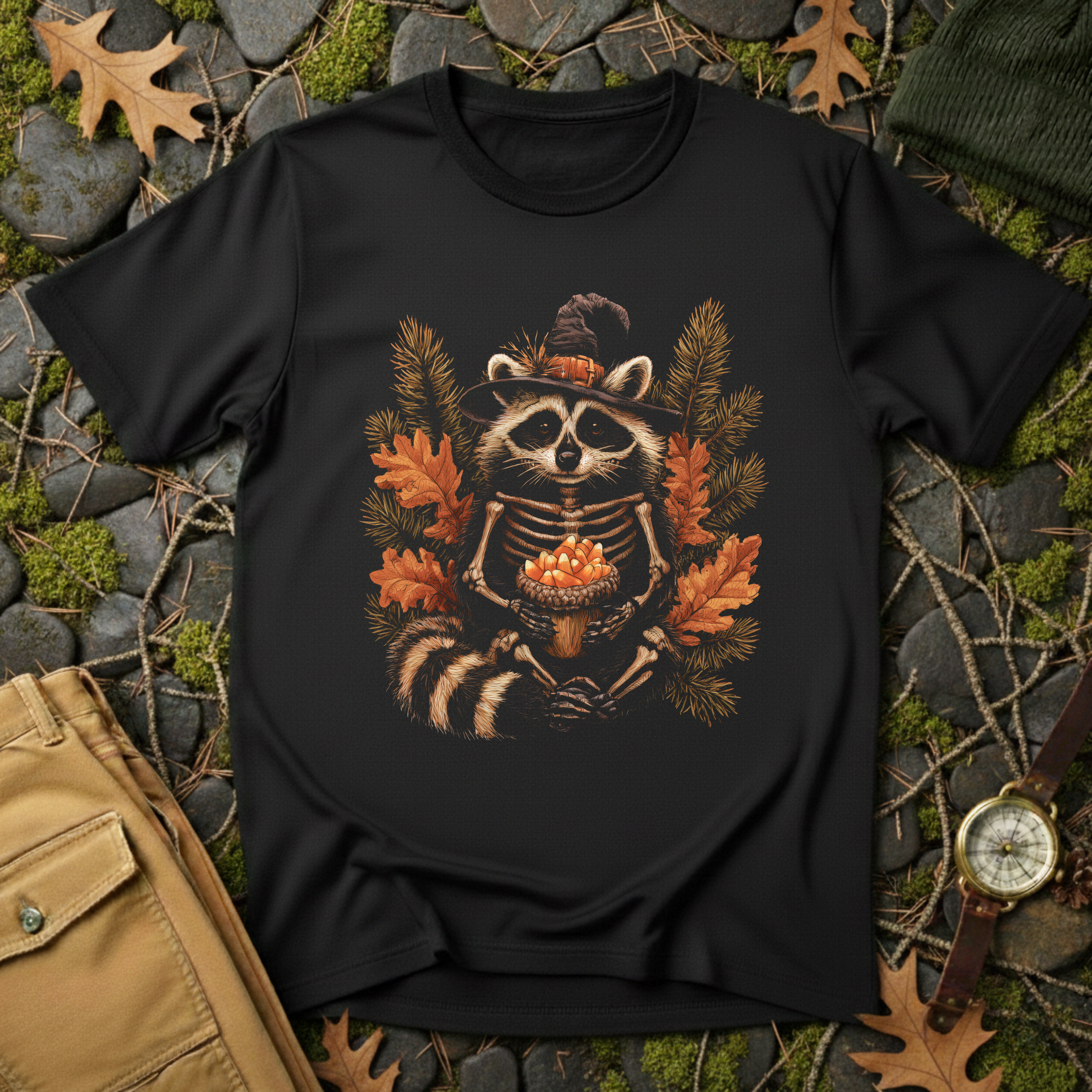 Skeleton Raccoon T-Shirt
