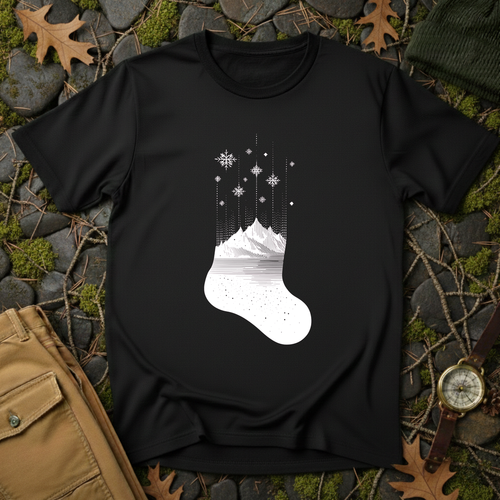 Alpine Christmas Stocking T-Shirt