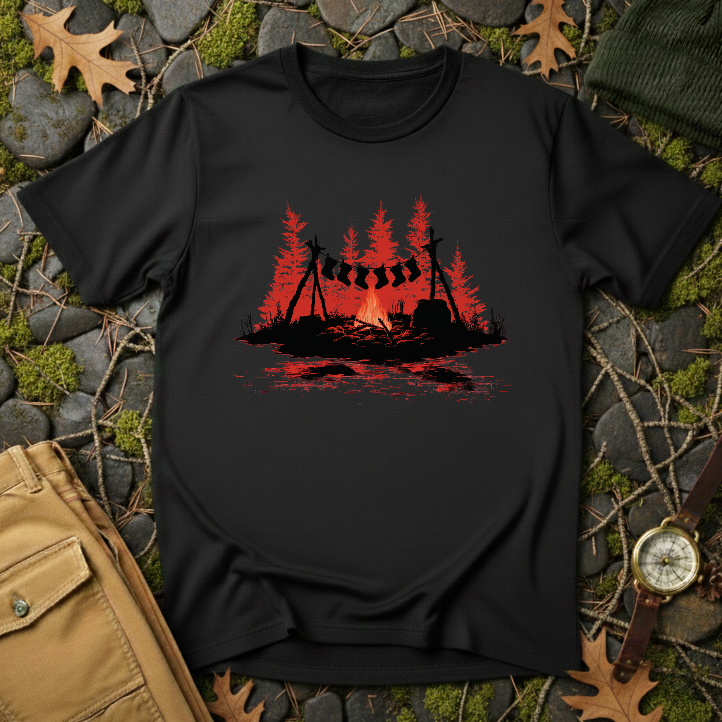 Campfire Christmas T-Shirt