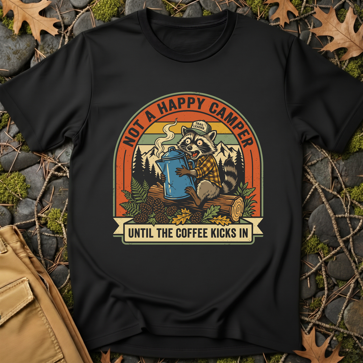 Happy Camper Raccoon T-Shirt
