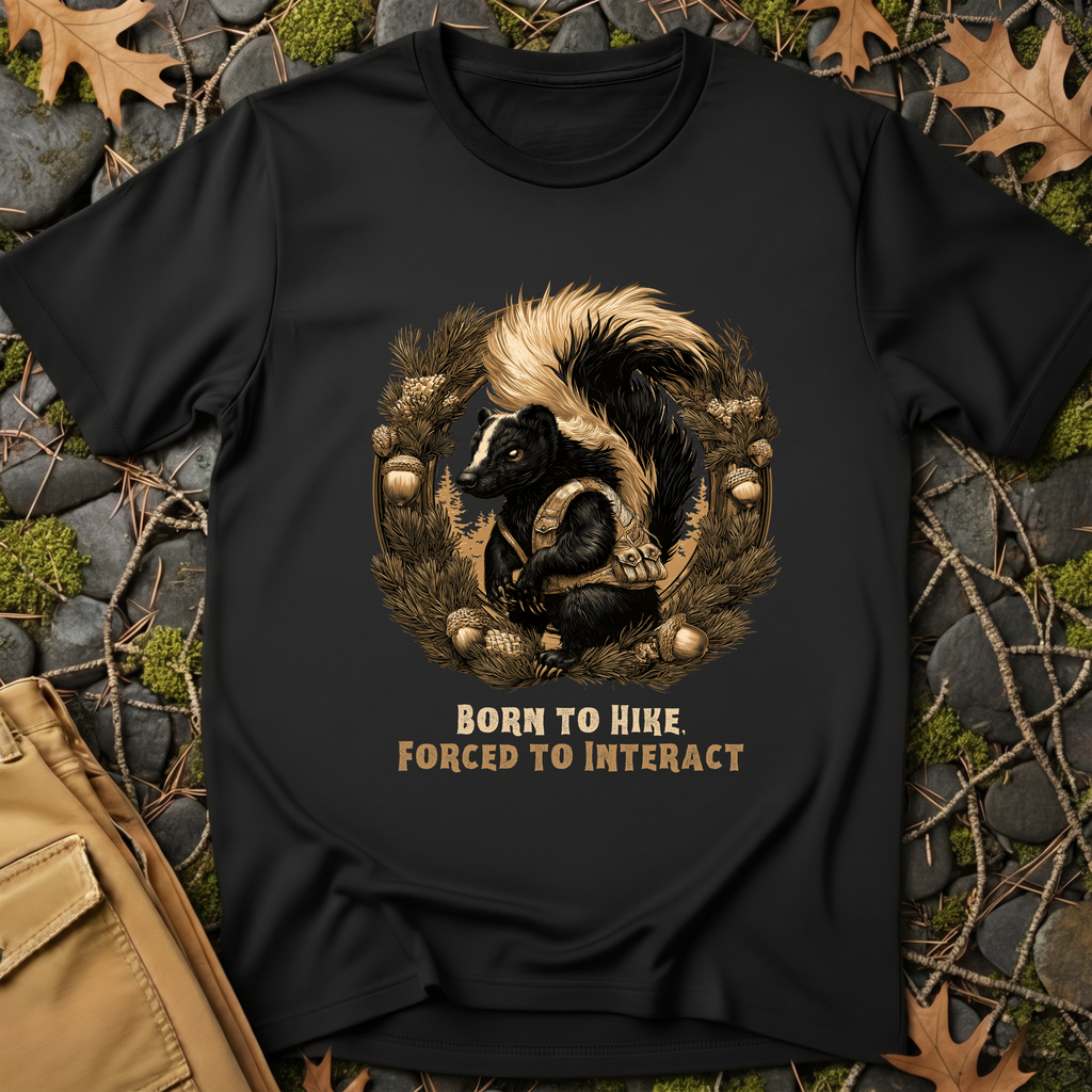 Born to Hike Skunk T-Shirt