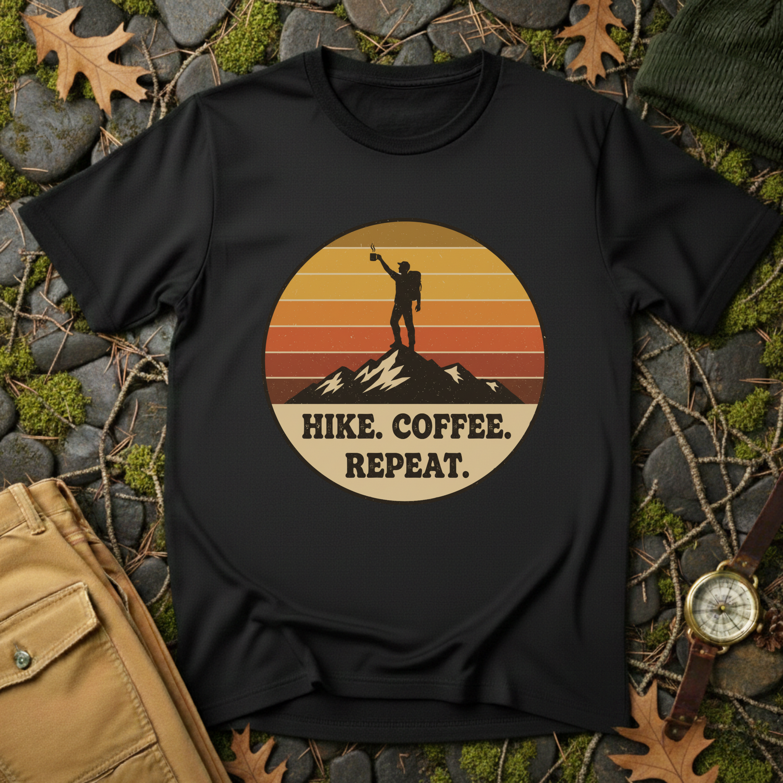 Hike Coffee Repeat T-Shirt