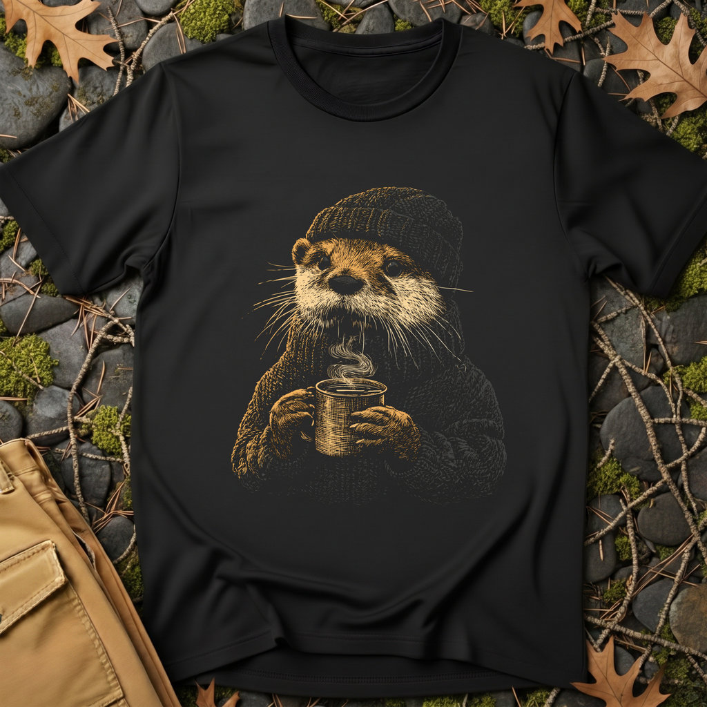 Cozy Coffee Otter T-Shirt