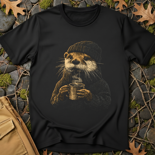 Cozy Coffee Otter T-Shirt
