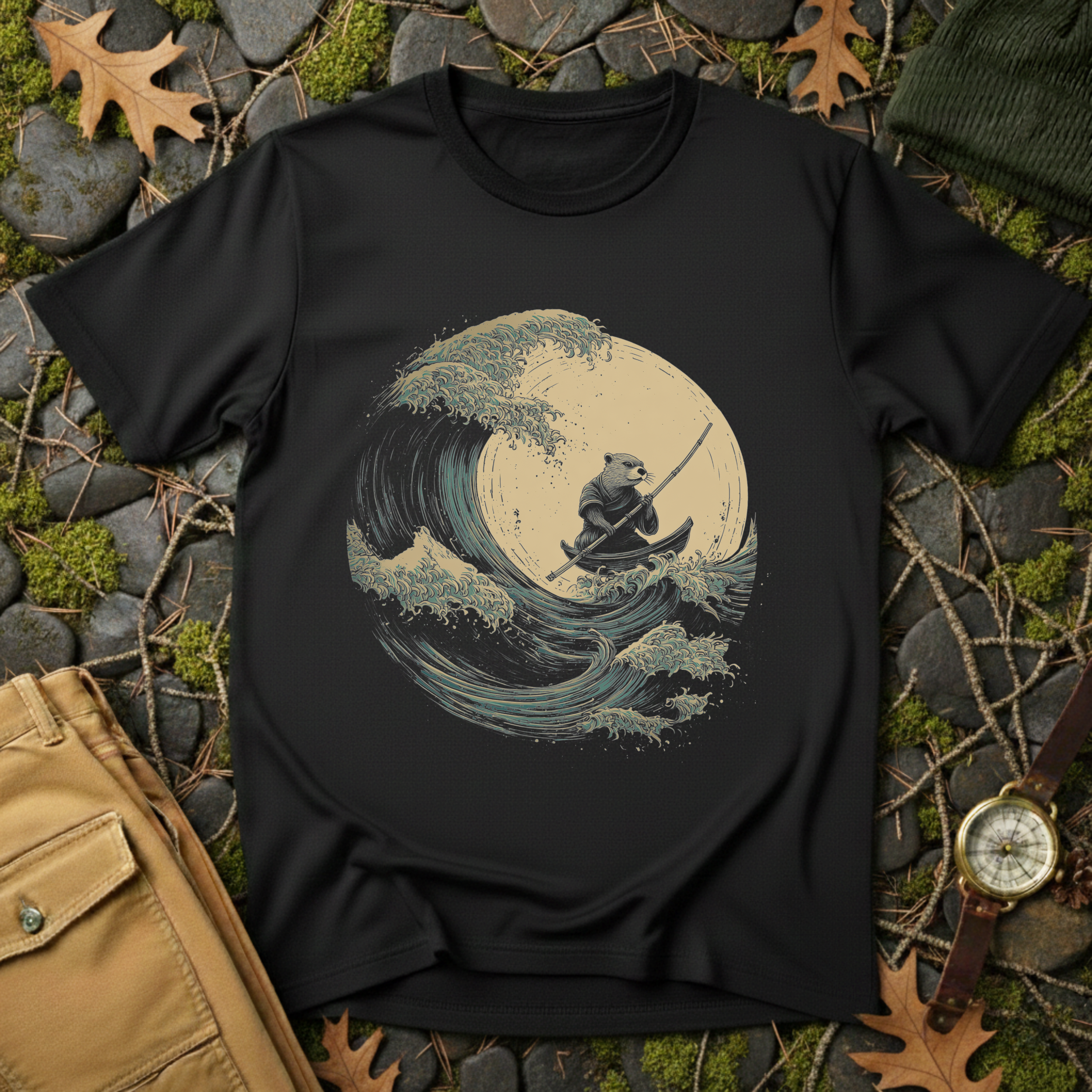 Great Wave Otter T-Shirt