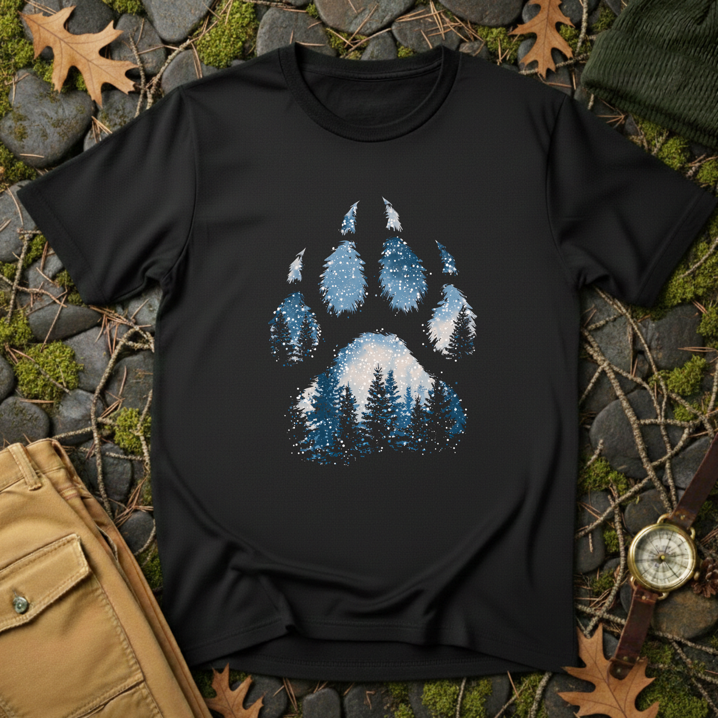 Wild Tracks Winter Paw T-Shirt
