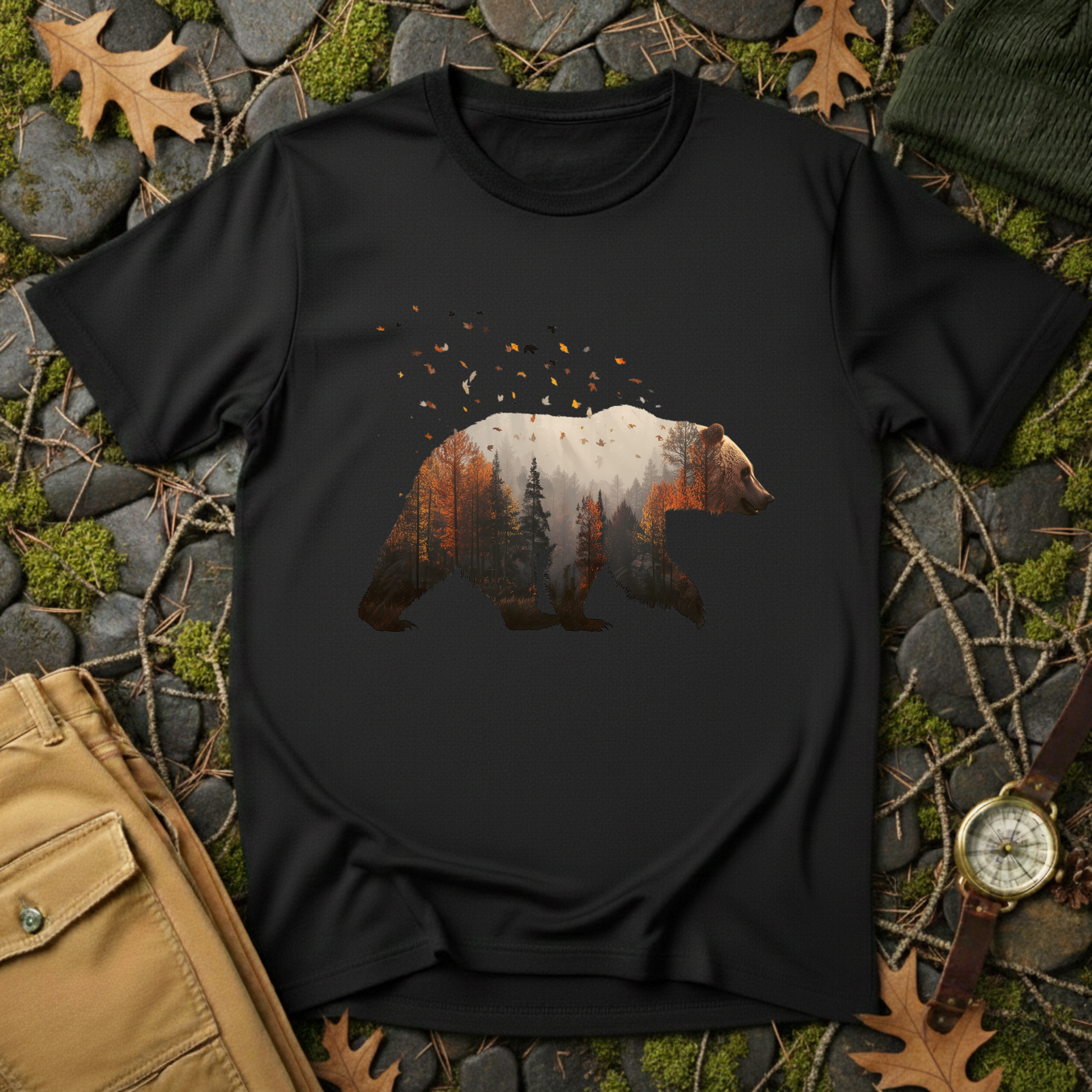 Autumn Breeze Bear T-Shirt