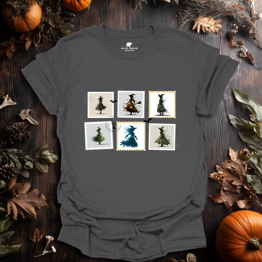 Witch Post – Haunted Stamps Halloween T-Shirt