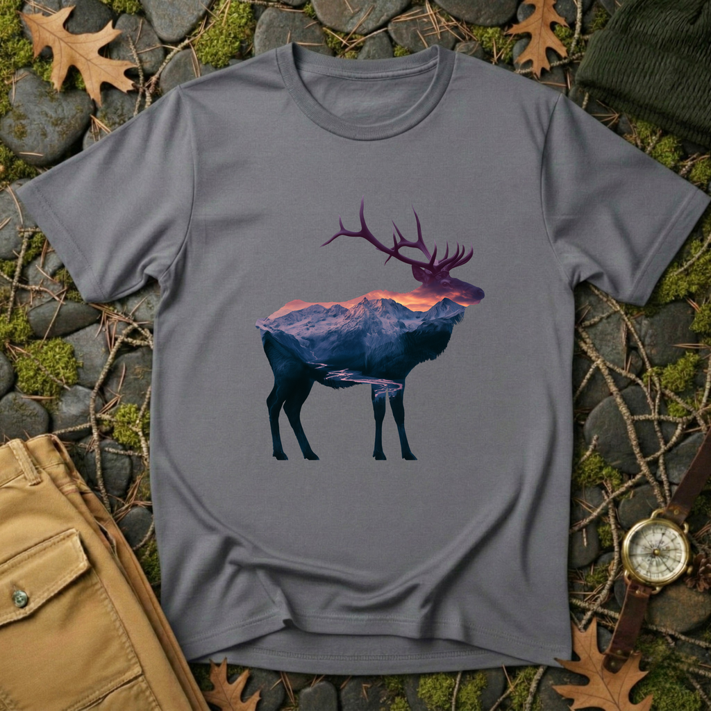 Mountain Elk Silhouette T-Shirt