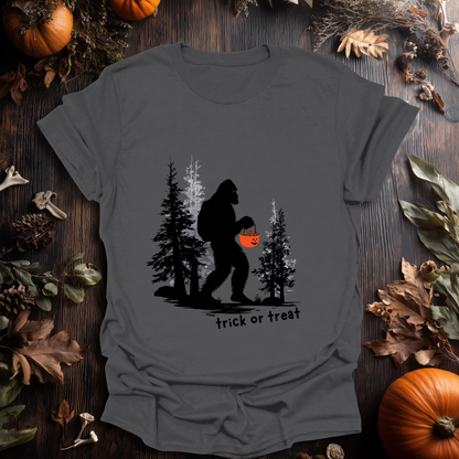 Trick-or-Treat Sasquatch Halloween T-Shirt
