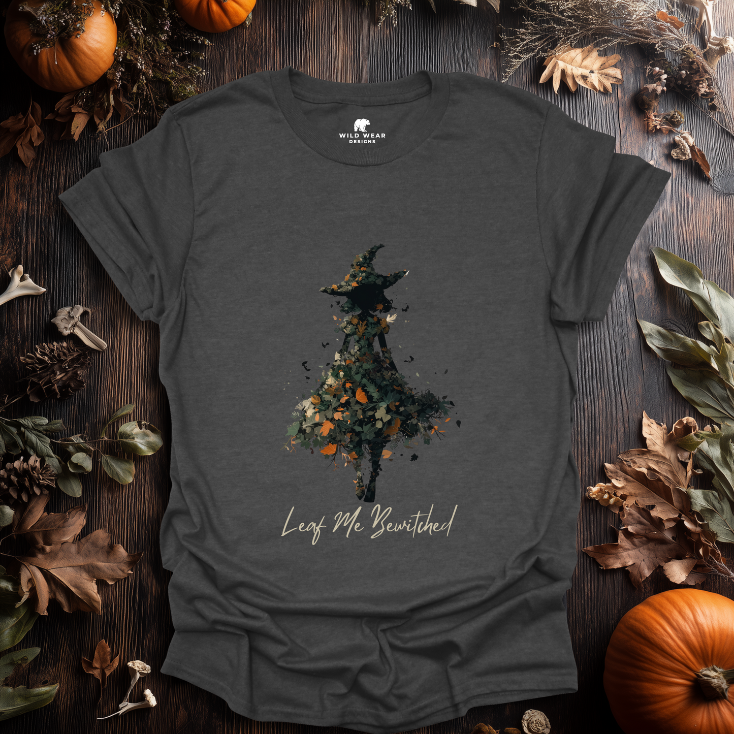 Leaf Me Bewitched Witch T-Shirt