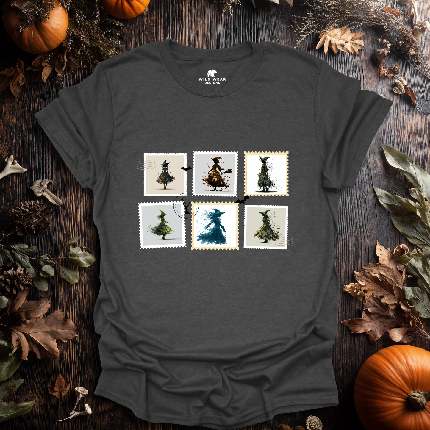 Witch Post – Haunted Stamps Halloween T-Shirt