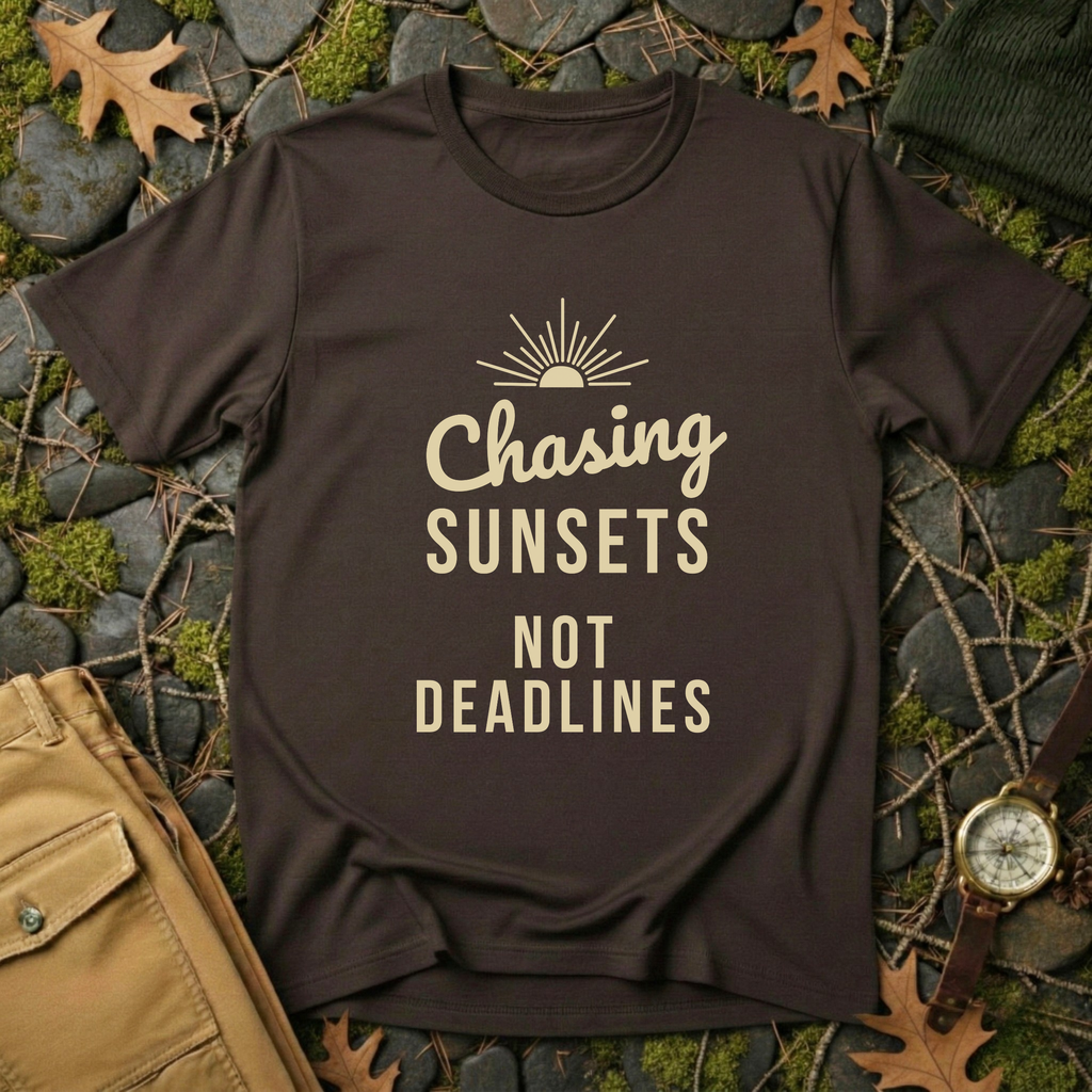 Chasing Sunsets, Not Deadlines T-Shirt