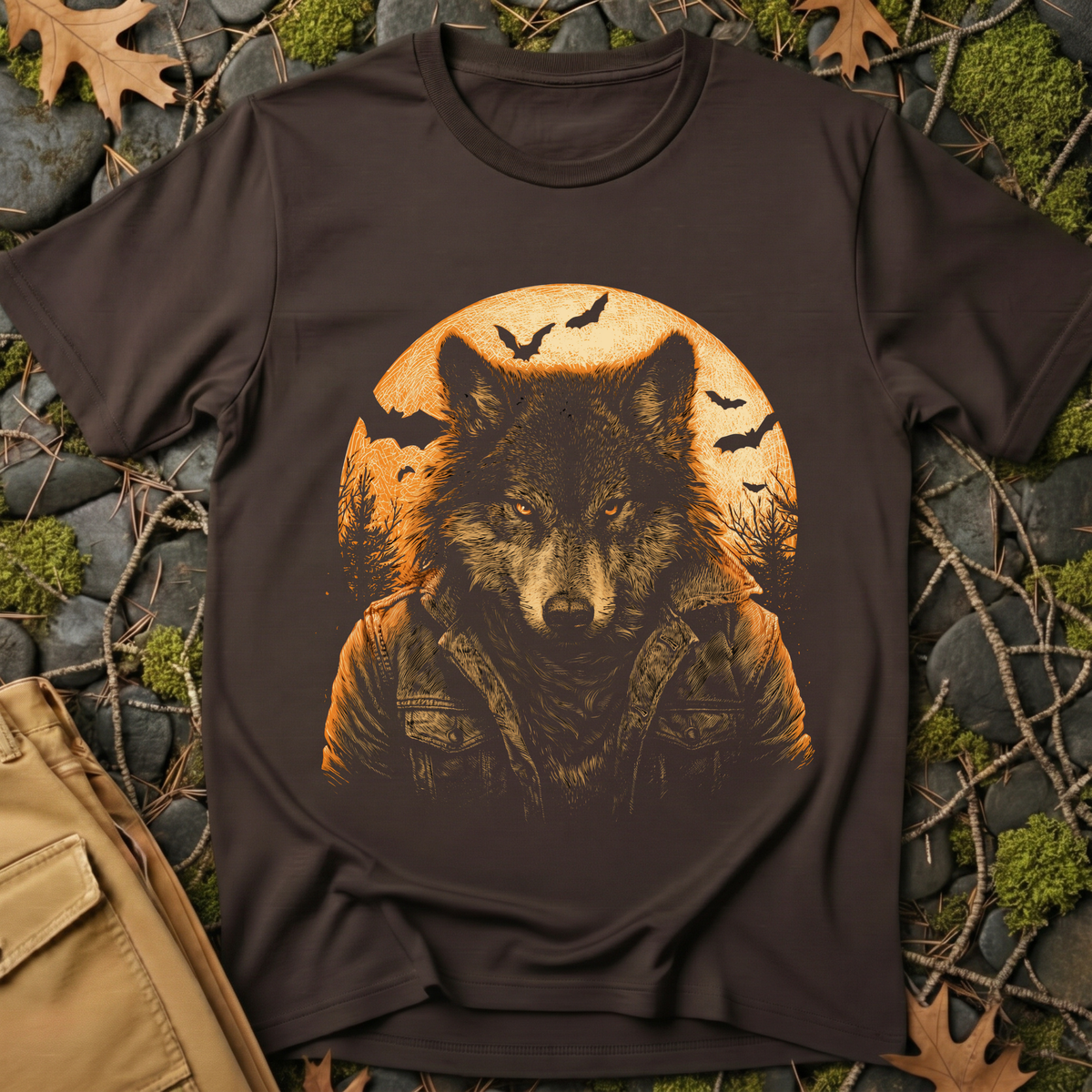 Full Moon Lone Wolf T-Shirt
