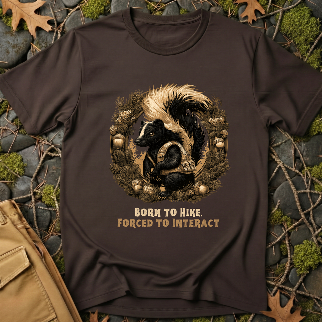 Born to Hike Skunk T-Shirt