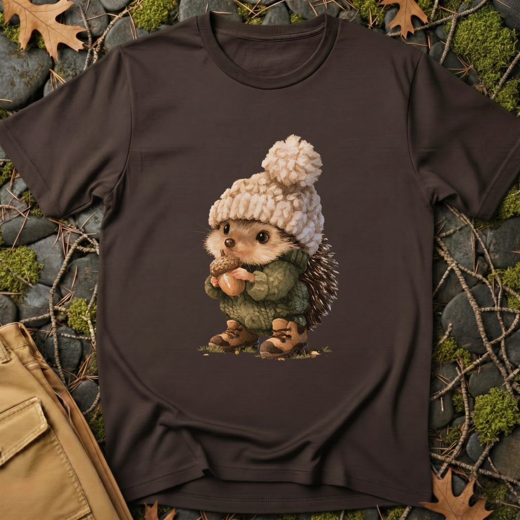 Cozy Hiking Hedgehog T-Shirt