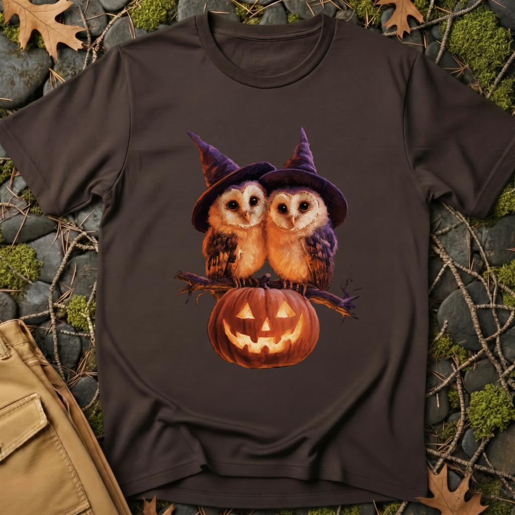 Barn Owls & Pumpkin T-Shirt
