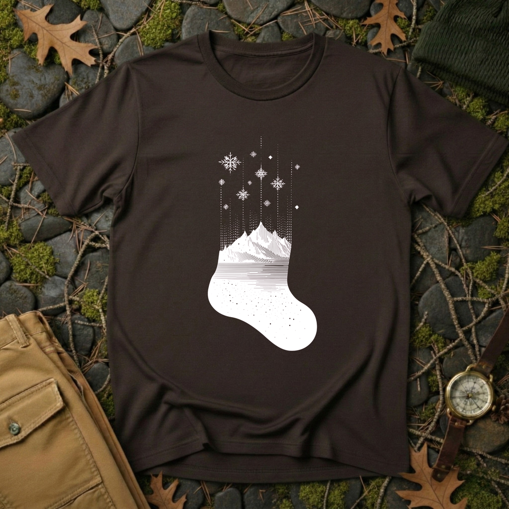 Alpine Christmas Stocking T-Shirt