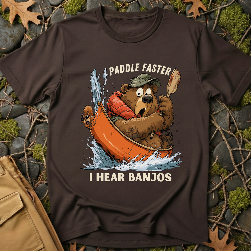 Paddle Faster Bear T-Shirt