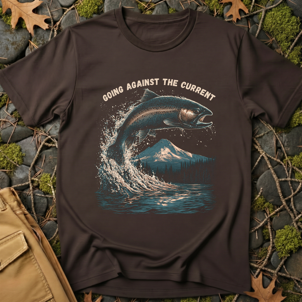 Going Against the Current Trout T-Shirt