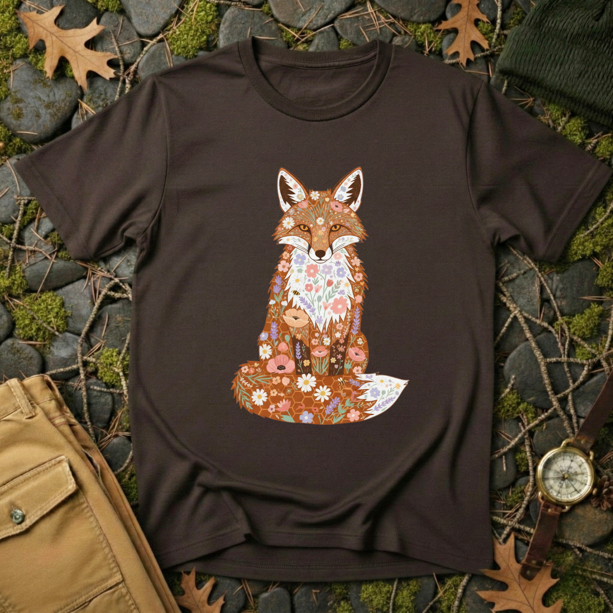 Flower Fox T-Shirt