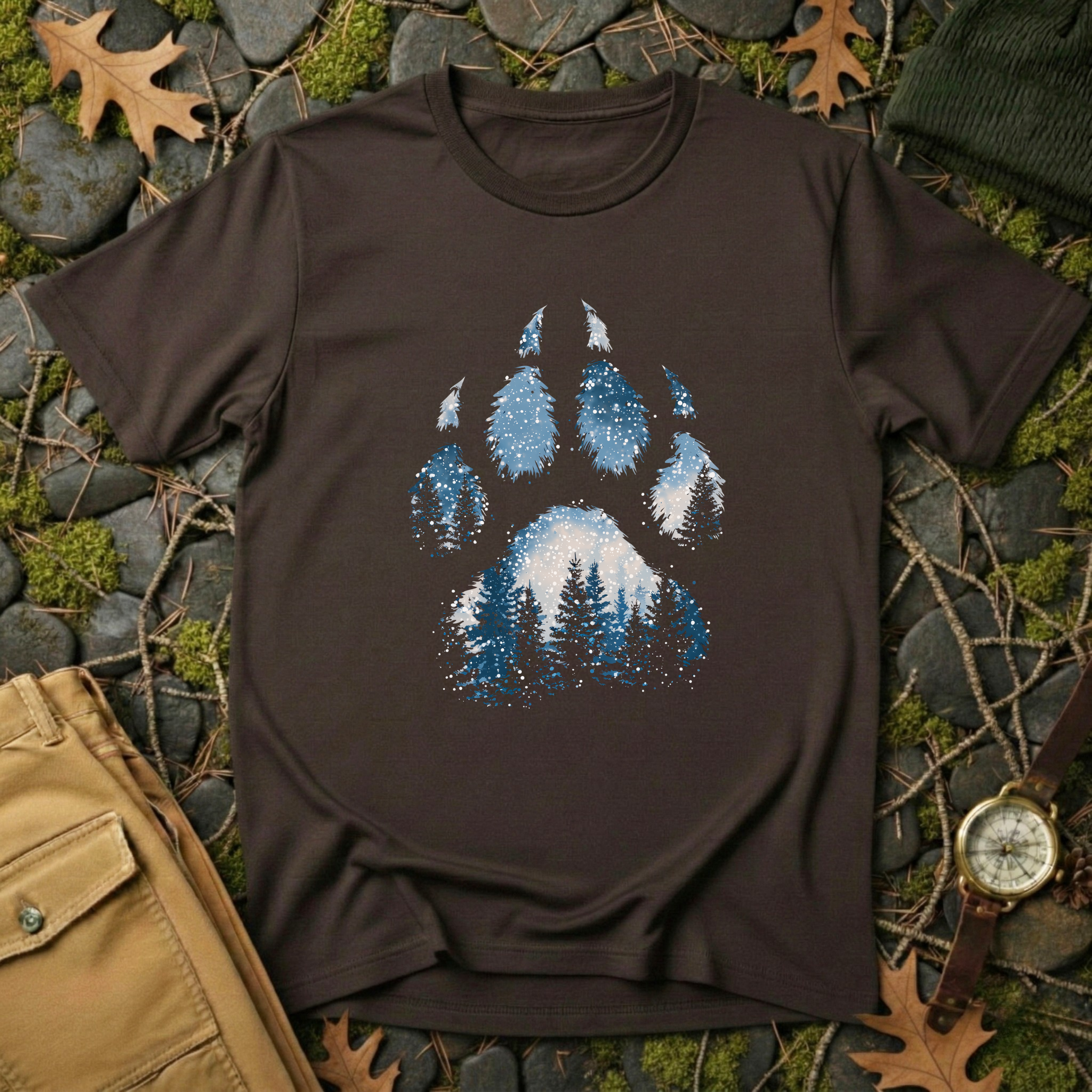 Wild Tracks Winter Paw T-Shirt
