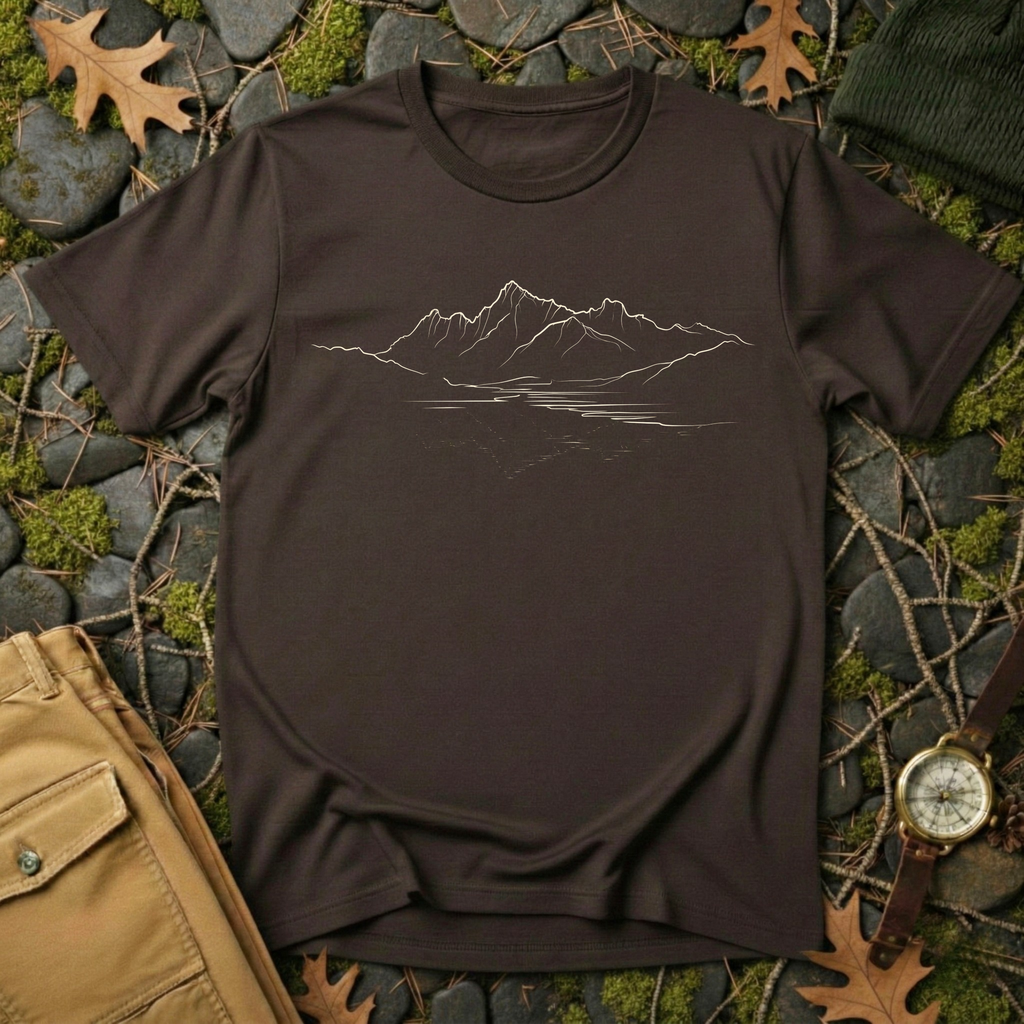 Mountain Line Art T-Shirt