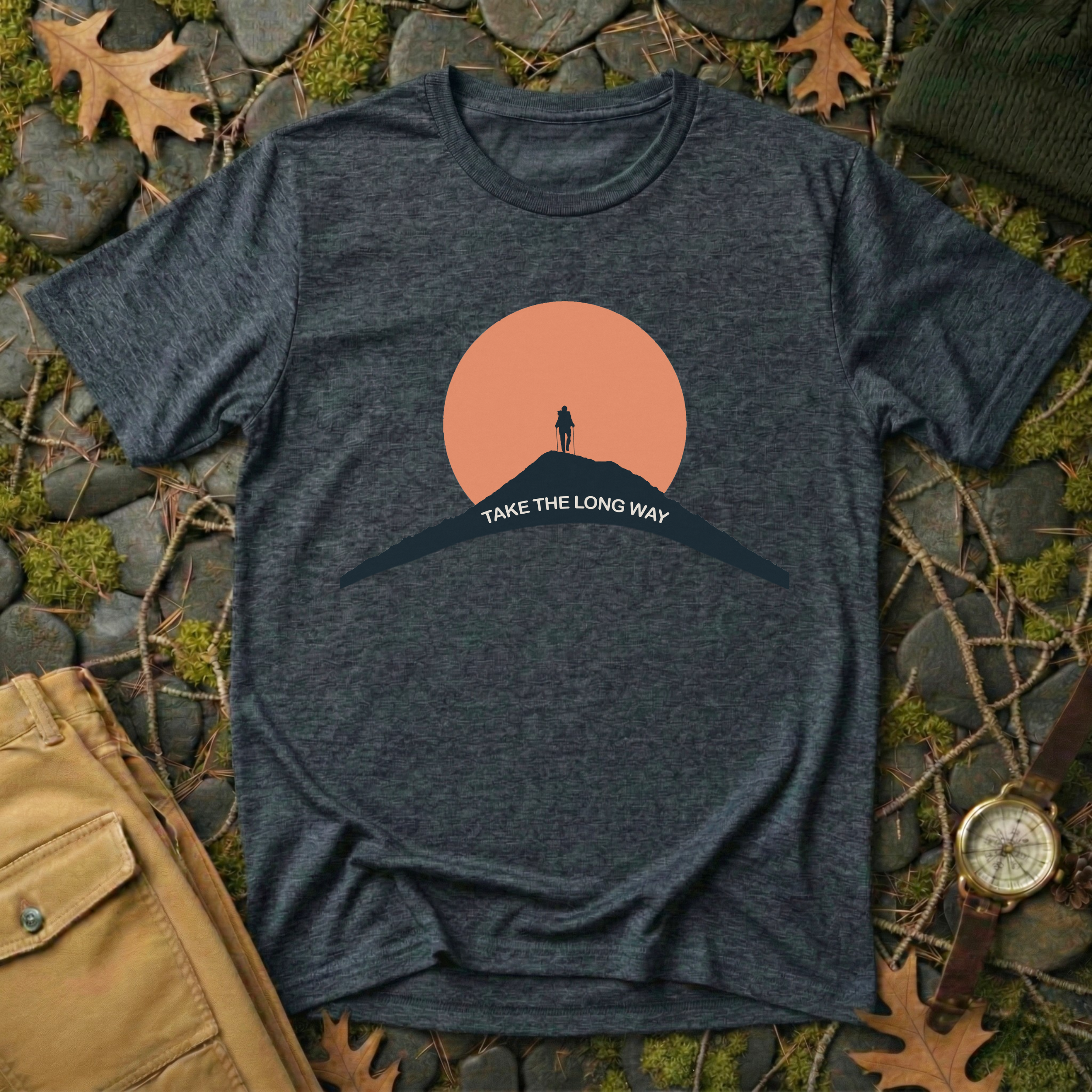Take the Long Way - Mountain Ascent T-Shirt