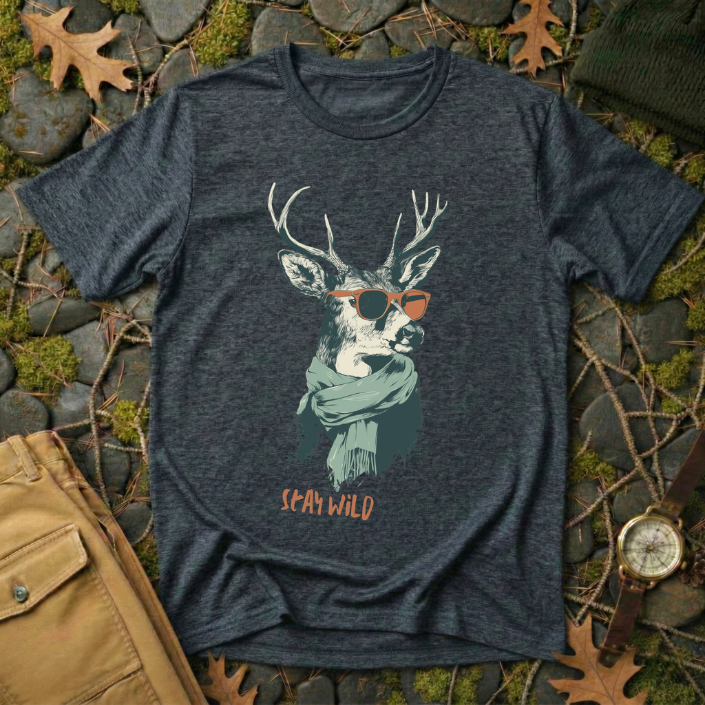 Stay Wild Deer Graphic T-Shirt