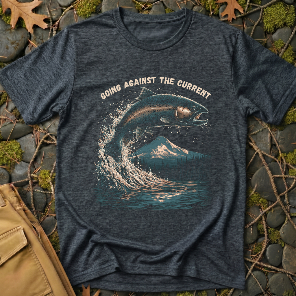 Going Against the Current Trout T-Shirt