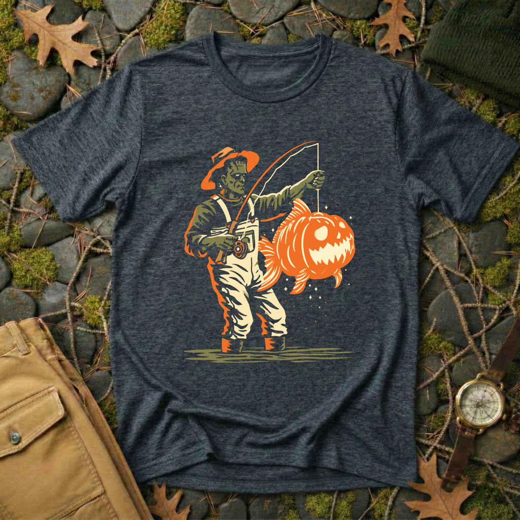 Frankenstein Fishing T-Shirt