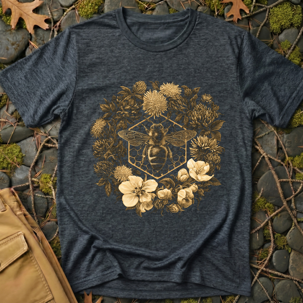 Vintage Honeybee Botanical T-Shirt