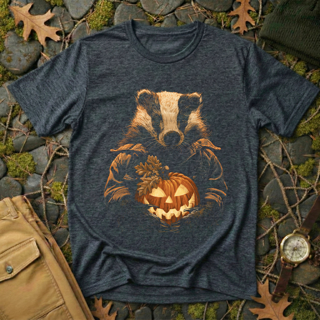 Badger & Jack-o'-Lantern T-Shirt