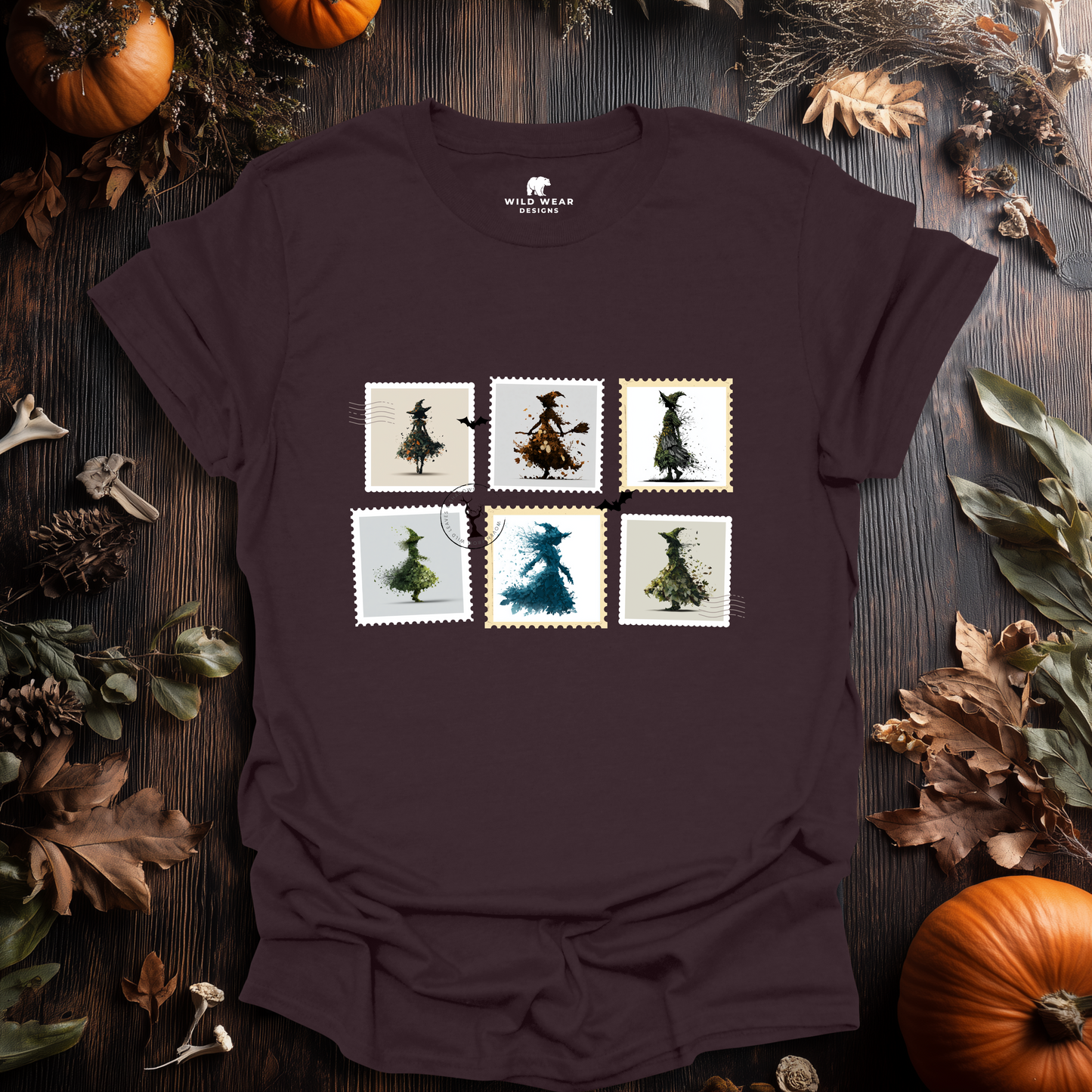 Witch Post – Haunted Stamps Halloween T-Shirt