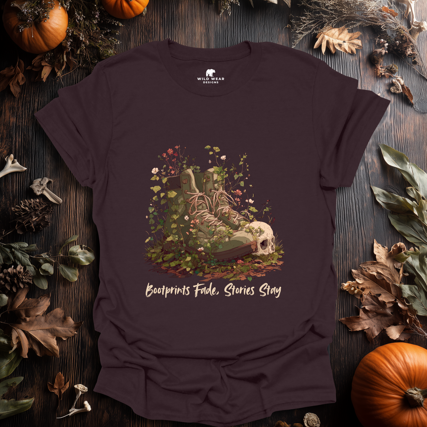 Bootprints Fade, Stories Stay T-Shirt