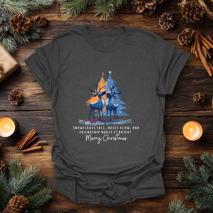 Reindeer Glow Holiday T-Shirt