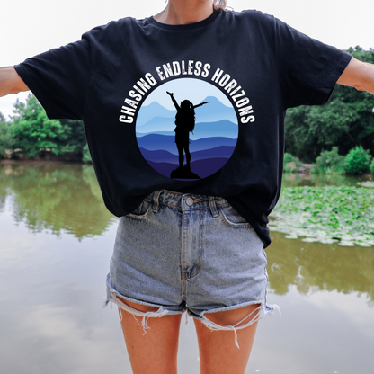 Chasing Endless Horizons: Hiking T-Shirt