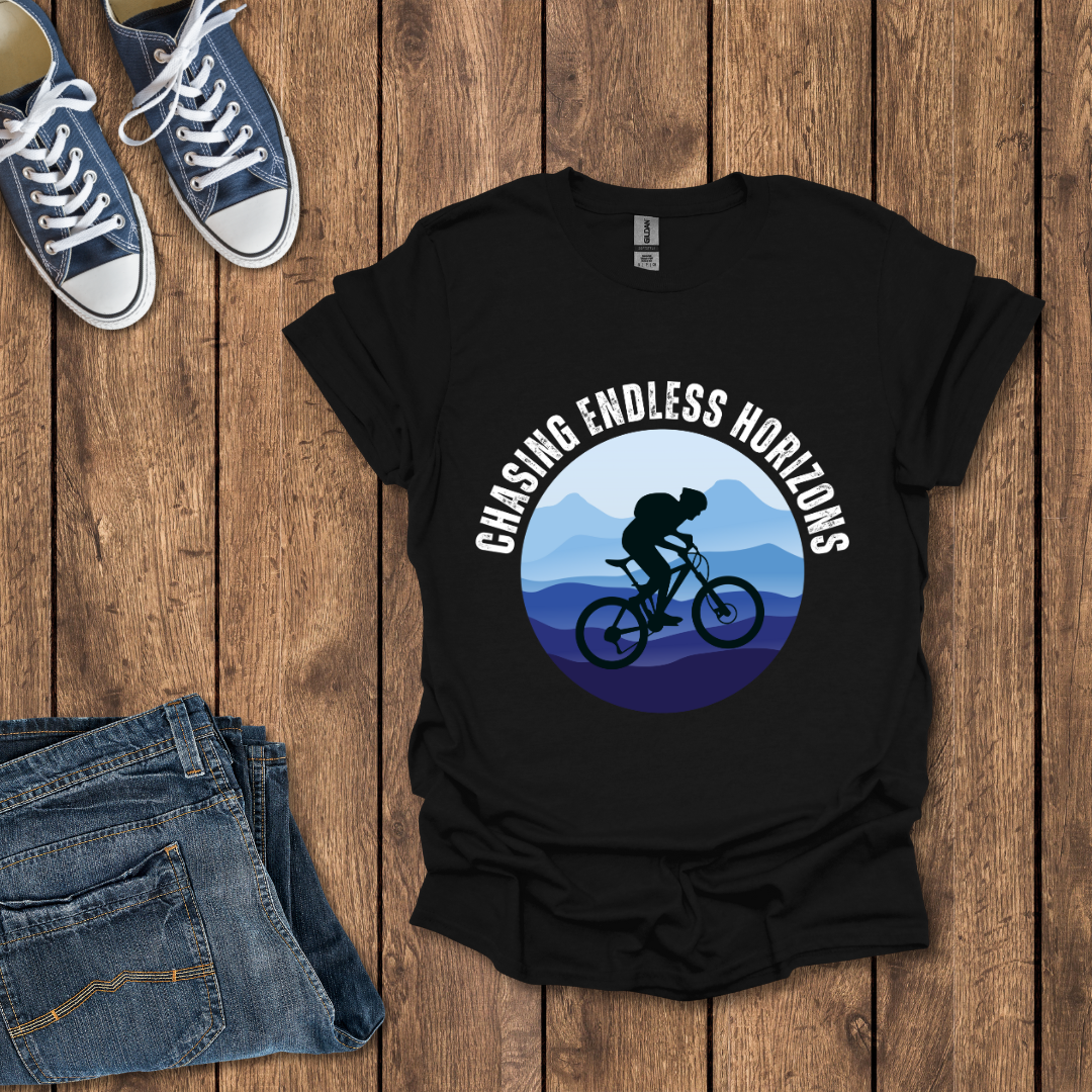 Chasing Endless Horizons: Biking T-Shirt