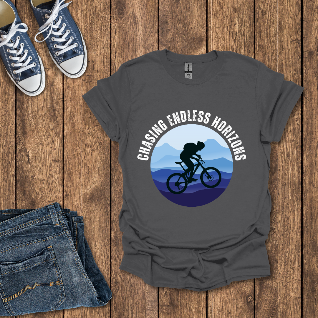 Chasing Endless Horizons: Biking T-Shirt